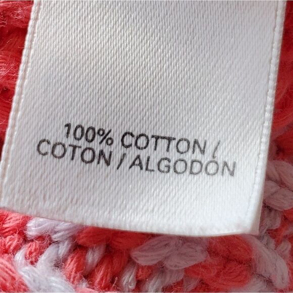 🔹️Victoria's Secret Coral Heavyweight Knit Cropped Sweater Large - Picture 8 of 9